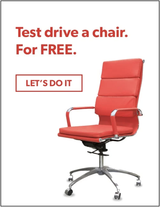 test drive a chair generic