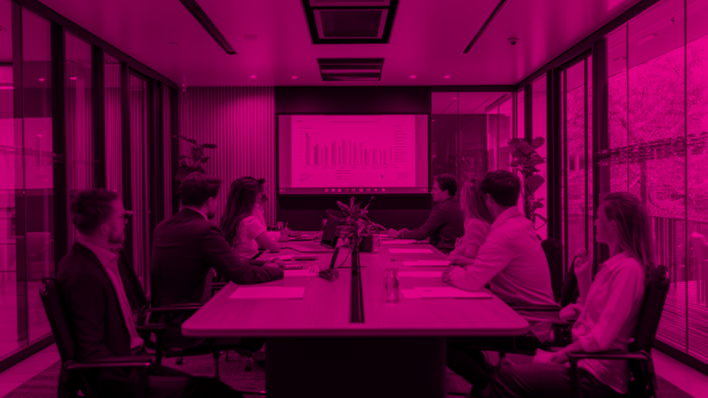 People meeting around a boardroom table